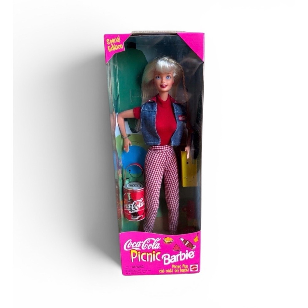 1997 Coca-Cola Picnic Barbie Doll Mattel Special Edition NIB Vintage Collectible